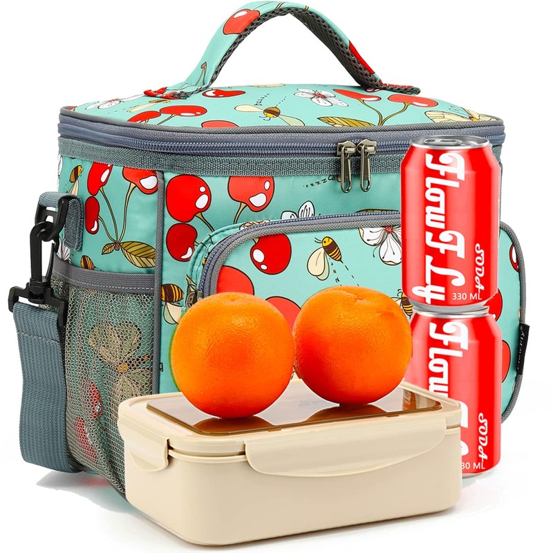 FlowFly Insulated Reusable Lunch Bag Adult Large Lunch Box for