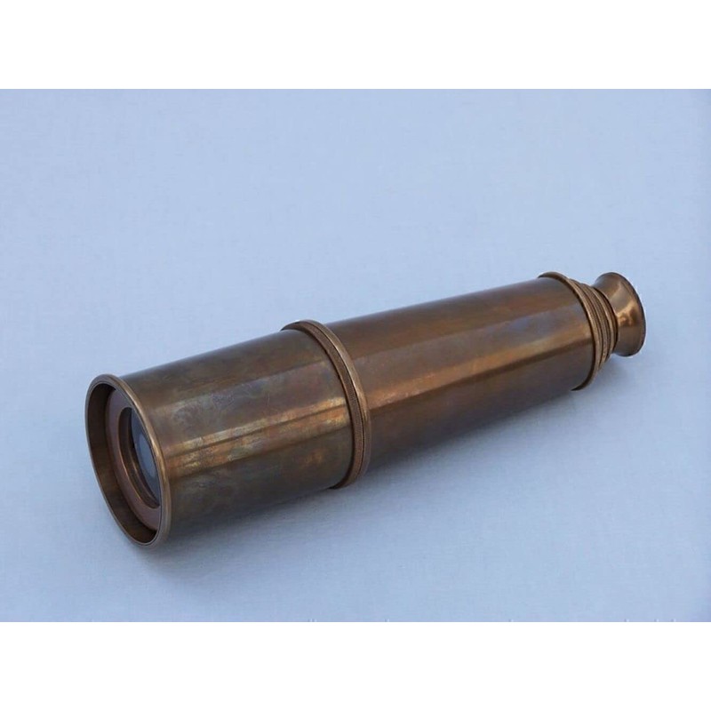 Handcrafted Model Ships Deluxe Class Antique Brass Admiral's Spyglass Telescope