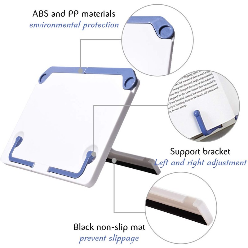 Lemical Desktop Sturdy Bookstand for Cookbook Adjustable Book Holder Reading