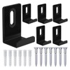 6Pcs Metal Mirror Clips Wide Channel Mirror Hanger Clip Large