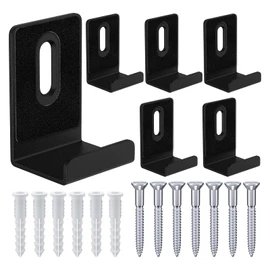 6Pcs Metal Mirror Clips Wide Channel Mirror Hanger Clip Large Heavy Clips for Mirrors with Screw Mirror Clips for Wall Mounting Mirror Billboard Displays Tile Display
