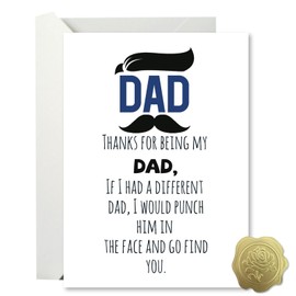 Lumoaster Father's Day Card for Dad, Funny Fathers Day Cards & Gifts for Dad from Son Daughter, Funny Fathers Day Card, Happy Father's Day Cards