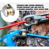 6-Pack Paracord Adjusters,Rope Tightening Tool & Tensioner,Rope with Roller Tensioner