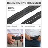 SKiporty Mens Belt Leather with Automatic Buckle Adjustable Ratchet Belts
