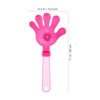 Tofficu 5 Pcs Hand Clappers LED Light Up Noisemakers Noise