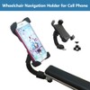 EDWERD Wheelchair Navigation Holder for Cell Phone, Electric Wheelchair Mobile