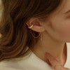 SUSUZUKU Huggie earrings for women 14k Dainty Gold Earrings Tassel