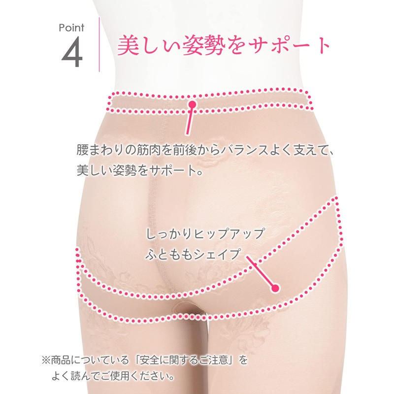 Wing/Wacoal KQ0823 Girdle, Walking Exercise, Full Long Length, Slimming Pants,