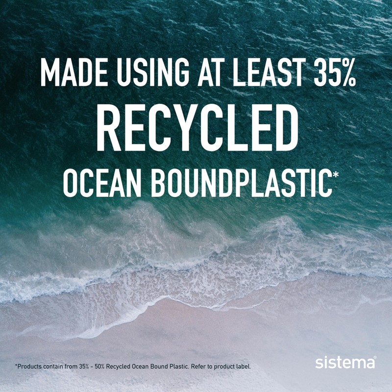 Sistema Ocean Bound Plastic Small Split Food Storage Container, 350