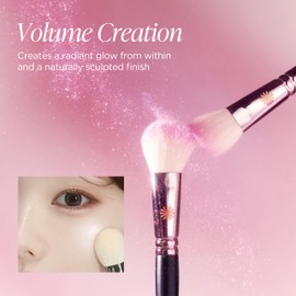 Piccasso 116 Highlighter Brush – Premium Goat Hair Makeup Brush for Natural Glow, Ideal for Face Makeup, Blush, and Highlighting, Soft Makeup Brushes for Cheekbones, Nose, and Jawline