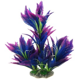 JDYYICZ Artificial Plastic Decorative Long Leaf Grass Plant for Aquarium, 9.8-Inch, Colorful
