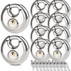 Fuaxat 10Pack Disc Locks Keyed Alike, 2-3/4"(70mm) Storage Locks for