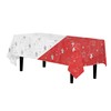 Exquisite 12 Pack Premium Rectangle Holiday Design Plastic Tablecloth -