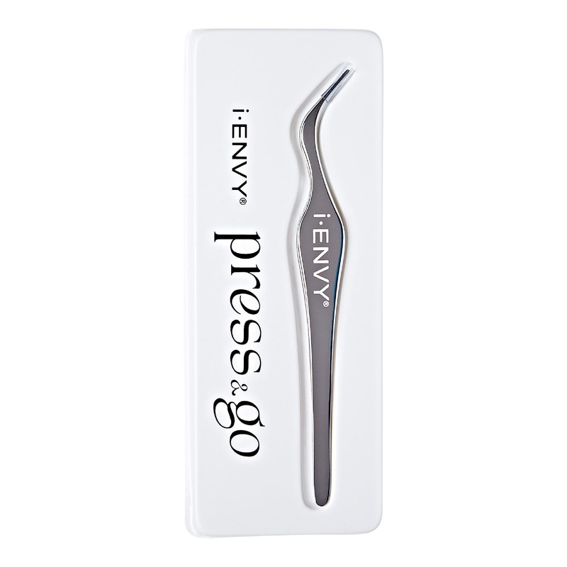 i-ENVY Press&Go Lash Applicator Tool, Nonstick Cluster Eyelash Tweezers for