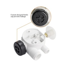 RV Toilet Water Valve Kit 385314349 Replacement for Pedal Flush Toilets for Camper, Trailer, Boat | Premium Performance in Prevention of Leakage | Increased Freeze Resistance