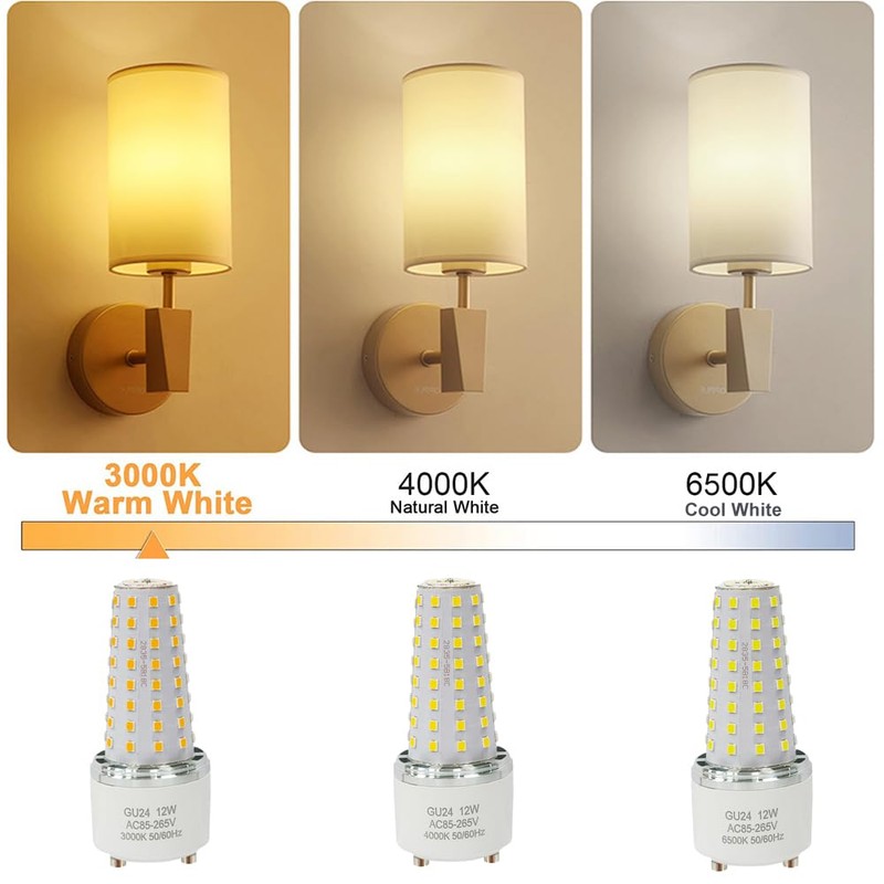 XRZT GU24 LED Bulb - 100W Equivalent, GU24 Base 2-Prong