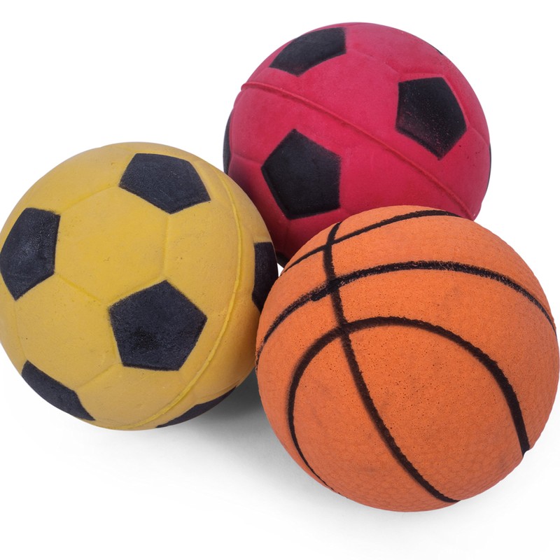 Petface Sponge Balls, 3-Piece