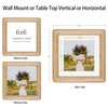 ECLSDL Square 6x6 Picture Frame Horizontal Vertical Display Photos 4x4
