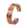EnerCoppeX 99.99% Pure Copper Ring, Christian Good Meaning Ring, Cross