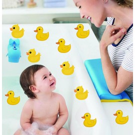 Non Slip Bathtub Stickers, Under The Sea Ocean Wall Decals Bedroom Bathroom Baby Nursery Wall Decor Birthday Party Backdrop for Boys Girls (Yellow)