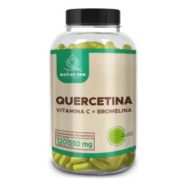 Quercetina Vitamina Bromelina 120 Cápsulas Raíces Zen Super