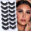 Mink Lashes 3D Fluffy False Eyelashes 17mm Dramatic Faux Mink
