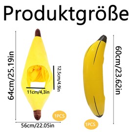 MXYZQDE Pack of 2 Banana Costume, Banana Hat, Cute and Refined Banana Costume Men, Funny Party Hat, Banana Hat, Suitable for Creative Picture Recordings and Party Decorations