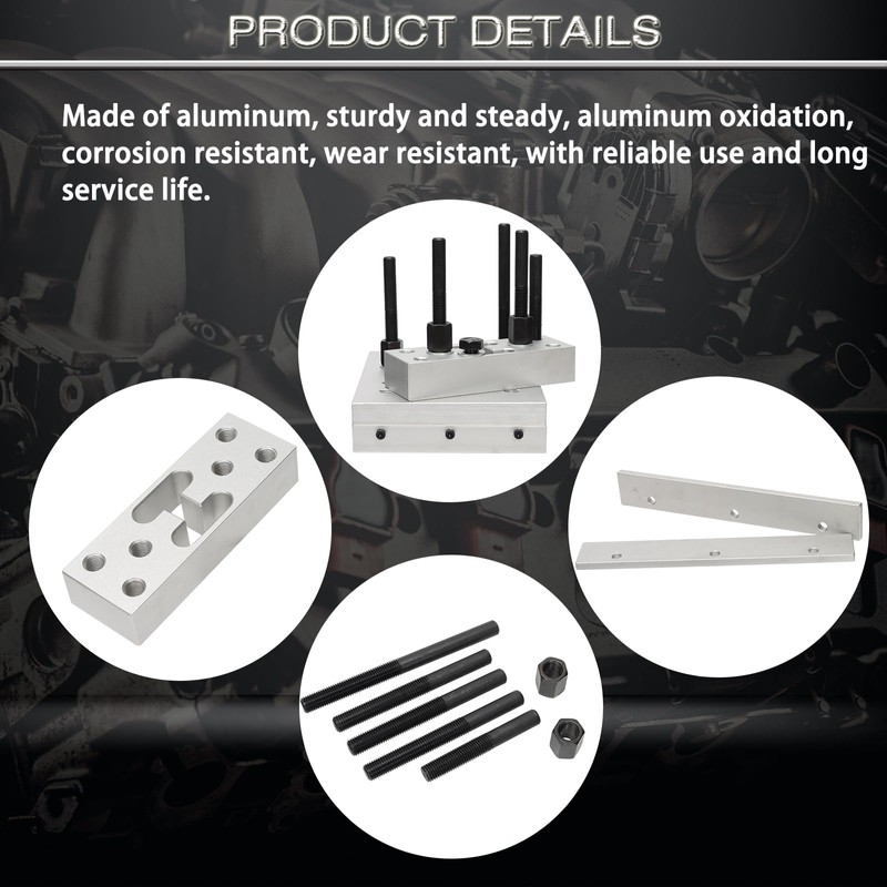 ReluxGo Universal Drill Press Support Block Plate Tool Set Kit,