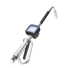 JAHEZYAN Digital Oil Control Valve Meter Dispenser, with 1/2" NPT Inlet, Digital Oil Control Valve Meter Nozzle Gun, with LCD Display, Air Operated Oil Control Valve Gun, for engine oil etc