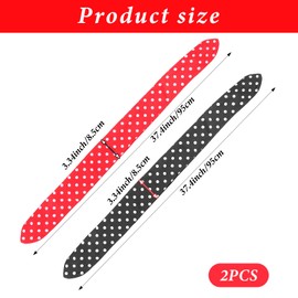 TIESOME 2 Pcs Polka Dot Headband Bandana Headband Vintage 50s Costume Hair Accessories Bows Wide Headwrap for Women