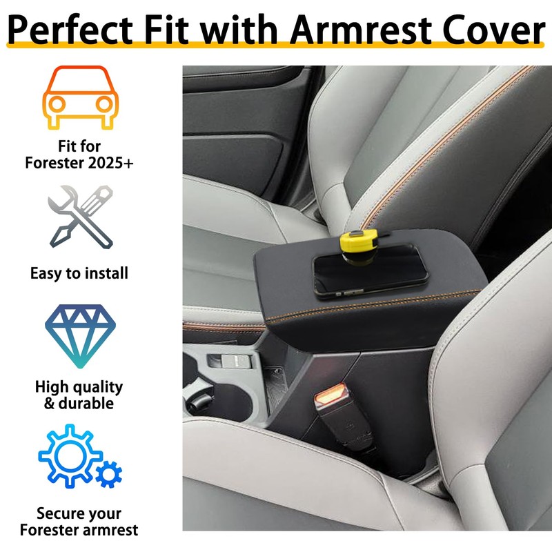 CIMOF Center Console Armrest Cover for Subaru Forester Accessories 2025