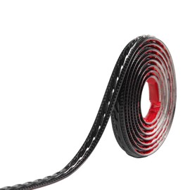 Flexible Molding Trim for Wall, Mirror, Cabinet Edge Moulding 1" X 120", 0.4" Thickness,Self-Adhesive,Black