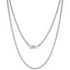 Sterling Silver Spiga Wheat Chain Necklace 2mm Nickel Free Italy