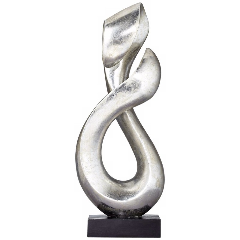 Studio 55D Open Infinity 24 1/2" High Silver Finish Modern