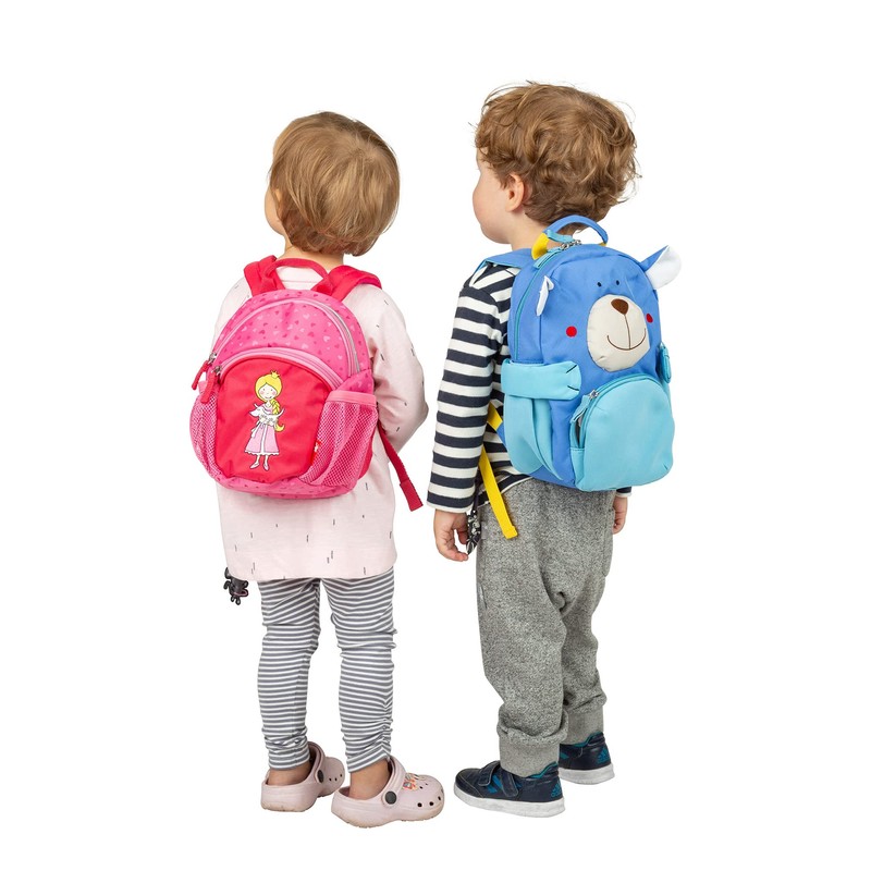 sigikid, boys and girls, mini backpack, bear motif, blue, 24918