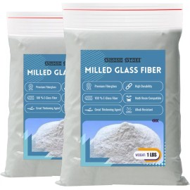 SIMOND STORE Milled Fiberglass - Epoxy Thickener - Fiberglass Resin Filler Material for Epoxy - 2 Pcs