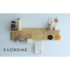XAOHOME Wooden Pegboard, Sturdy Peg Board for WallsModular Grid Organizer,