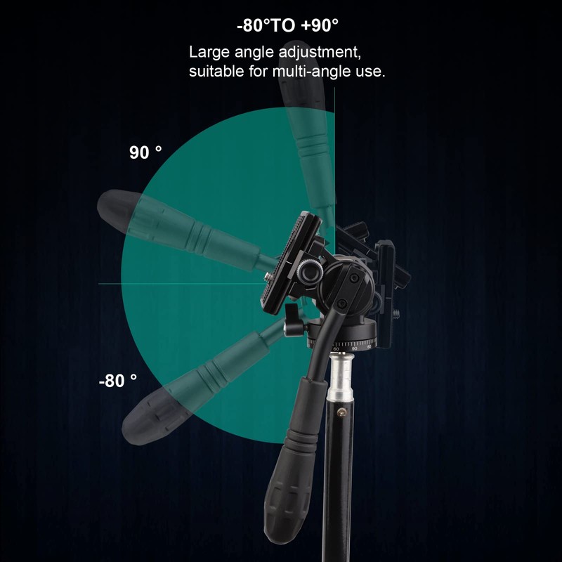 LEFTFOTO Mini Tripod Fluid Head Pan Head with Panoramic Ball
