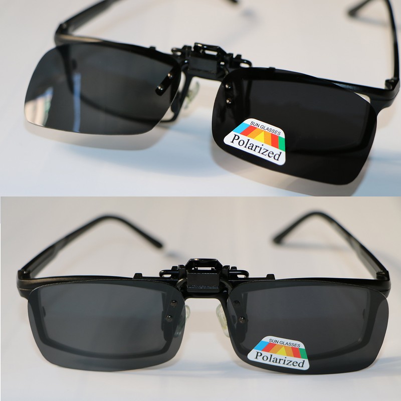 Whatif Sunglasses, Clip-on UV400 Sunglasses, Front Apart Polarized Lenses, For