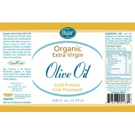 Baar Baar Organic Olive Oil, Gallon