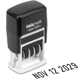 MaxMark 2000 Dater Self Inking Date Stamp - Black