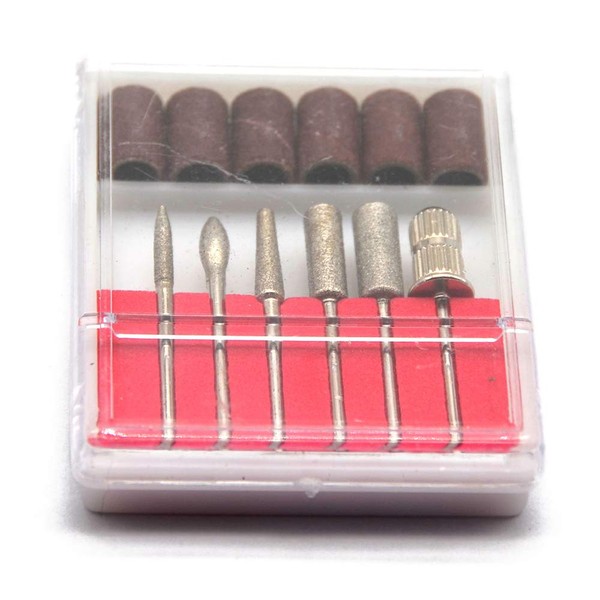 Oudtinx 6pc Nail Drill Bits for Machine Replacement 3/32" Shank