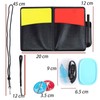 MOYWYCNO 2 Piece Football Referee Set with Red, Yellow Card,