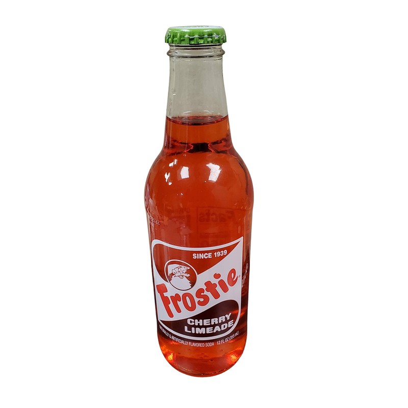 Frostie Soda 12 ounce Glass Bottles (Cherry Limeade, 4)