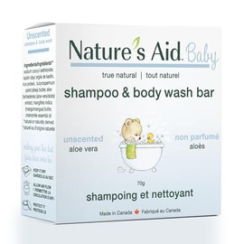 Nature's Aid Solid Baby Wash Bars (Unscented, Pack of 1)