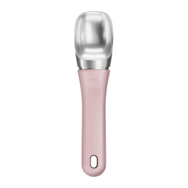 Zyliss Ice Cream Scoop - Stainless Steel Ice Cream Scoop - Dishwasher-Safe Scooper with Eco-Friendly Handle - Pink