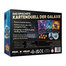 Nerdlab Games - Mindbug: Galaxy of Battle Fruits, Strategic Card Game for 2 Players, Ages 8 and Above, 15-25 Minutes Playing Time