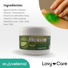 Lovy Care | Aloe Vera + Vitamina E y Sábila, Gel After Sun Lovy Care - Reparador de Piel Hidratante.