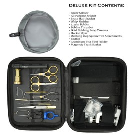 Kingfisher Fly Tying Clarkfork Fly Tying Vise Deluxe Kit