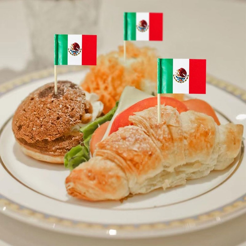 Mexico Flag Mexican Flag, Small Mini Mexico Toothpick Flags for